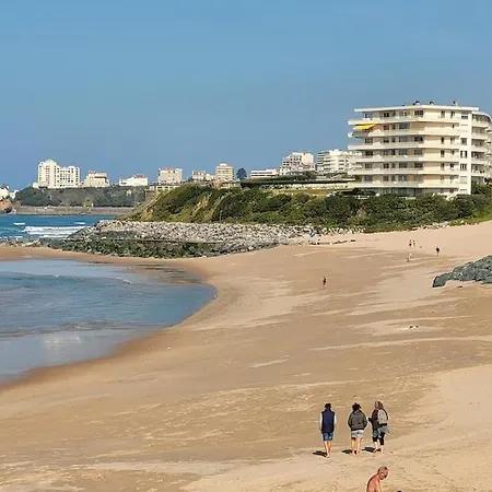 Апартаменты Biarritz-face Mer-appt T3-plages-piscine-tennis Биарриц