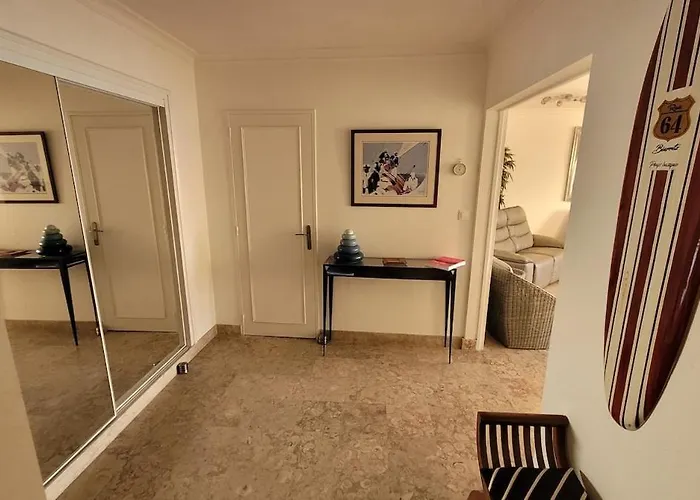 Biarritz-face Mer-appt T3-plages-piscine-tennis 公寓 比亚里茨